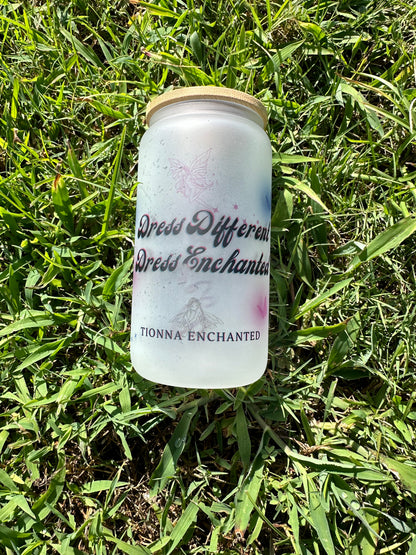 Slogan Frosted Glasses