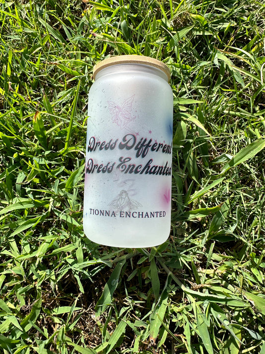 Slogan Frosted Glasses